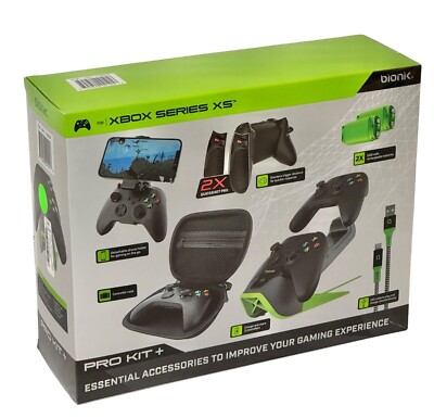 New Bionik Xbox Series XS PRO KIT+ 2x Quickshot Pro 1100mAh Batteries Bundle