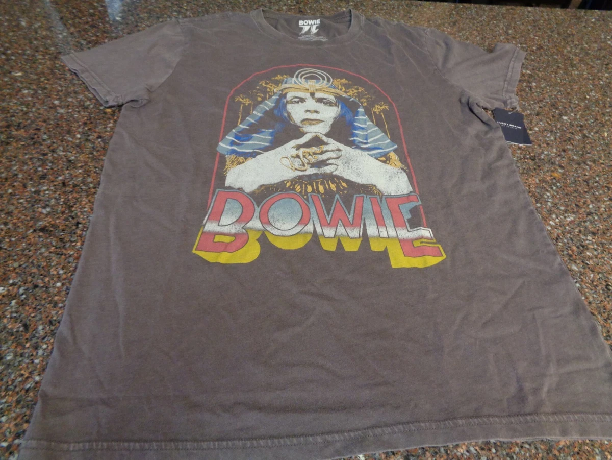 Lucky Brand David Bowie T-Shirt Adult Large Dark Brand New 2022 | eBay