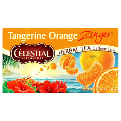 Caffeine-Free Raspberry Zinger Herbal Tea - 20 Delicious Tea Bags