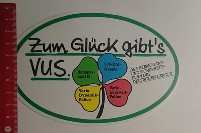 Aufkleber/Sticker: zum Glück gibts VUS Deutscher Herold (29011771)