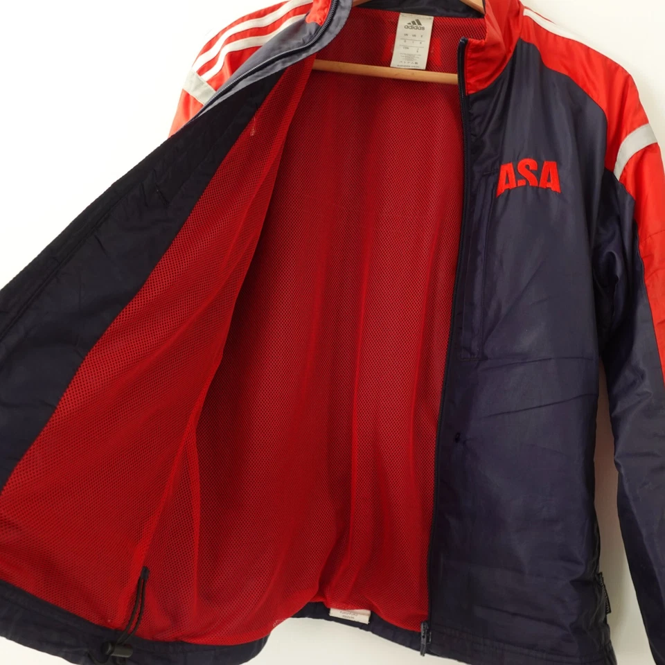 Blue Track Packable Windbreaker VINTAGE S Jacket ADIDAS JFA 2009 Japan Soccer - Image 2 of 4