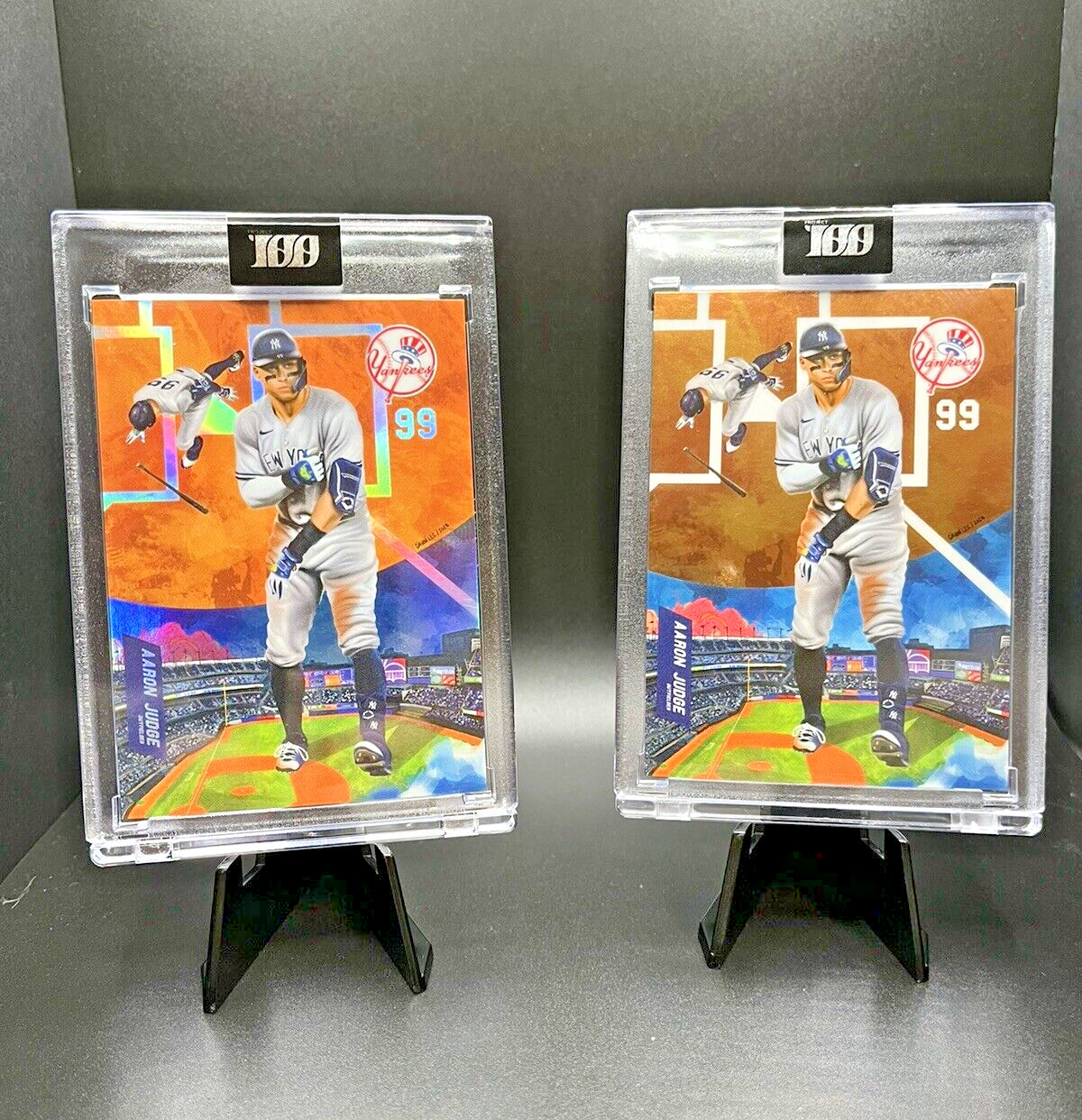 Aaron Judge Topps Project100 Card No. 86 Deluxe Ed. (10/100 and /3999 )