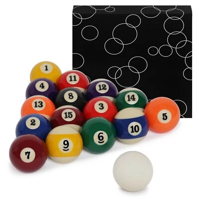SUPERBILLIARDS Billiard Pool Ball Standard Set Mini Size 1 1/2" - 38 mm