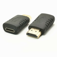 1  HDMI Male to Mini HDMI Female Adapter Connector Converter HDTV 1080P