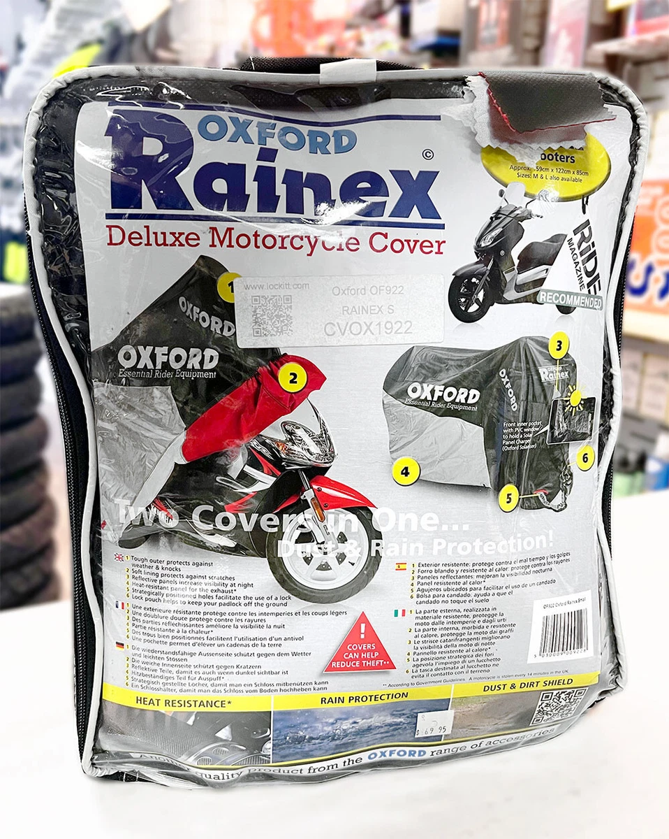 Oxford Rainex Waterproof Motorcycle Scooter Rain Dust Dirt Cover - #OF922