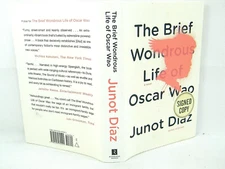 The Brief Wondrous Life of Oscar Wao by Junot Diaz - VG 'FLAT SIGNED'