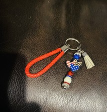 Multi-print Heart Handmade Keychain Or Bag Charm