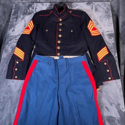 ww2 usmc dress blues 13054 U.S. Marine in Dress Blues, Post WWII main image 0