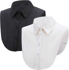 Krageneinsatz Damen, 2 Stücke Frauen Kragen Abnehmbare, Blusenkragen Verlängerte