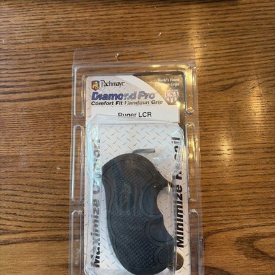 Pachmayr Diamond Pro Grip Fits Ruger LCR w/ Rubber Finger Grooves, Black #vv7