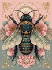 Bee Diamond Painting Kit for Adults Beginners 11.8 x 15.8 Inch