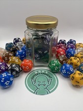 D20 Dice! Buy 5, Get 1 Free! Random Colours/Styles.