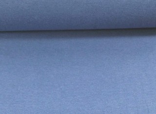 50cmx70cm Bündchen Stoff in mittelblau Schlauchware