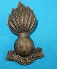 WW1 ROYAL CANADIAN ARTILLERY BRASS CANADA MILITARY COLLAR BADGE WORLD WAR I