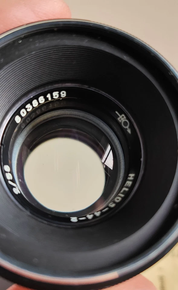 Vintage Helios-44-2 58mm f/2 lens, Jupiter factory, 1980, with macro rings - Image 3 of 4