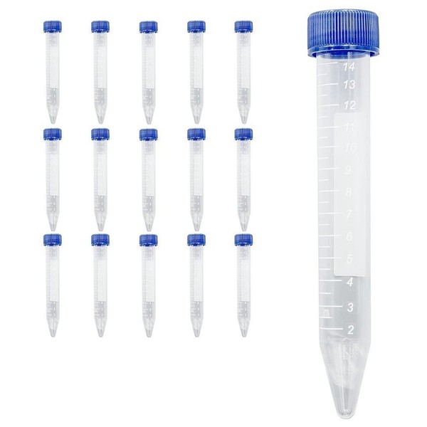 Scientific Konische ZentrifugenröHrchen 15ML 50Er-Pack Kunststoff ReagenzgläSer-image
