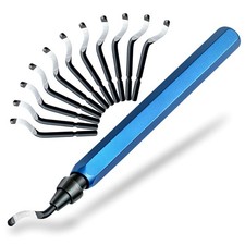 13-Piece Deburring Tool for 3D Printing, 12 M2 HSS Blades Aluminum Handle, ...