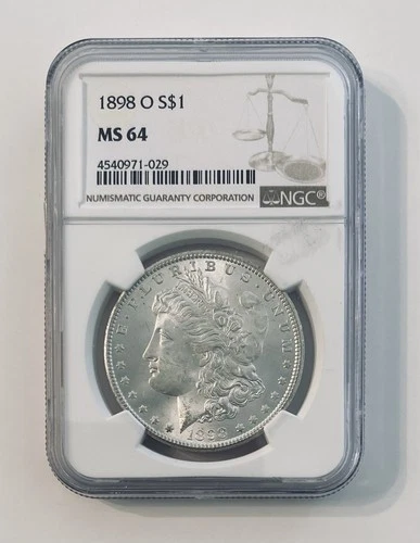 1898 O Morgan Silver Dollar NGC MS 64
