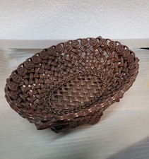 grande jardinière en faience de majolique  française  feuilles