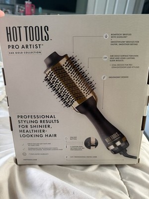 Hot Tools Pro Artist One-Step Blowout & Volumizer 24K Gold, Ionic, 3 Heat