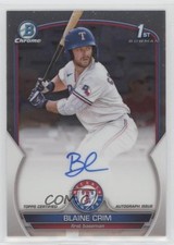 2023 Bowman Chrome Prospect Auto Blaine Crim #CPA-BC Auto 10no