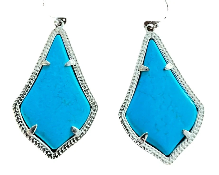 Pendientes grandes KENDRA SCOTT ALEXANDRA Alex oro turquesa Foto 2 de 4