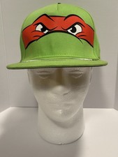 2015 Nickelodeon Raphael Snapback Hat. TMNT Teenage Mutant Ninja Turtles.
