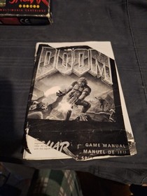 Doom Atari Jaguar COMPLETE CIB WITH OVERLAY EXCELLENT AUTHENTIC USA RELEASE VGC!