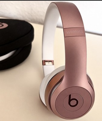 Original Apple Beats by Dr. Dre Solo 3 Rosegold Wireless Kopfhörer Rosé-Gold