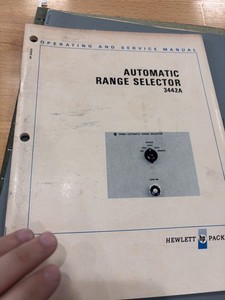 3442A automatic range finder operating & service manual 