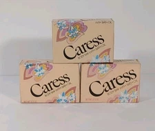 Caress body bar soap bath 3.75 oz lot of 3 bars New sealed vintage 