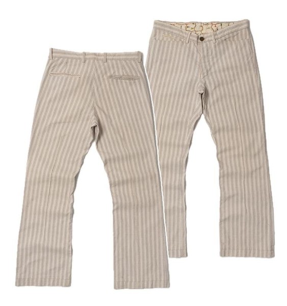 Men Messagerie Trousers Beige Cotton 30 / S / 44