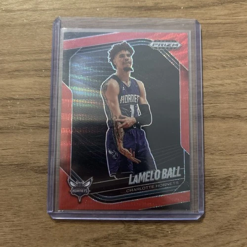 2024-25 Panini Prizm Black - LaMelo Ball, LaMelo Ball #26 Ruby Wave Prizm