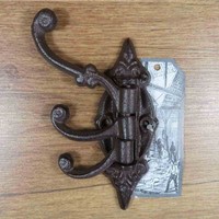 Wandhaken Gusseisen Garderobenhaken Kleiderhaken Haken Garderobe Drehbar LH143