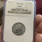 1970 S Washington Quarter NGC PF 66 Proof Silver Coin San Francisco 25C