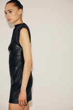Zara Faux Leather Casual Short Dresses for Women for sale | eBay