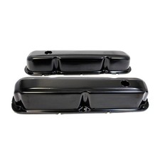 Small Block Mopar Valve Covers 273 318 340 360 Sb Chrysler Black Finish