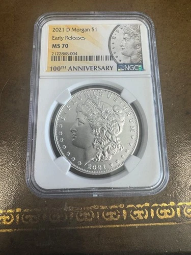 2021 D Morgan Dollar Centennial Silver $1 MS 70 NGC Early Releases