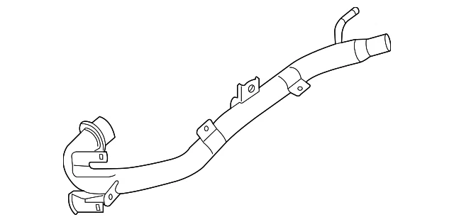 Tubo de agua original Nissan Altima 2,5 L 21022-JA00A Foto 2 de 3