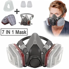 PRO 6200 Half Face Gas Mask Cover Painting Spraying Respirator Work Facepiece