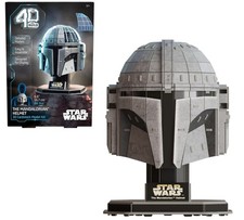 4D Build Star Wars Mandalorian Helmet 3D Cardstock Model Kit 88 Pcs Star Wars...