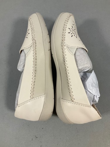 Earth Origins Freya Wide Sand White Leather Womens Size 7W - Picture 8 of 13