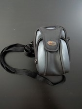 Lowepro Camera Bag Compact Digital Camera Crossbody Bag Zippers Black Gray