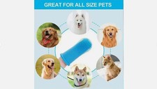 Pet Finger Toothbrush Soft Silicone Dog Cat Teeth Cleaning Oral Care Brush