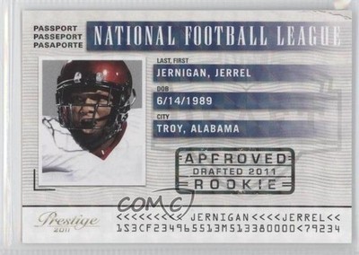2011 Panini Prestige NFL Passport Holokote 24/100 Jerrel Jernigan Rookie RC 0a1