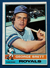 1976 Topps Baseball #19 George Brett - Kansas City Royals EX++