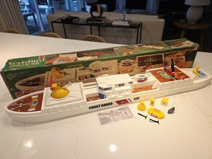 1972 MATTELL VERTIBIRD COAST GUARD RESCUE SHIP...WORKS GREAT!!!