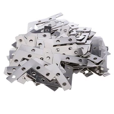 100X CORNER PLATES FLAT RIGHT ANGLE BRACKET JOINT FIXING REPAIR 38MM