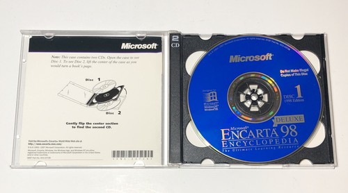 Microsoft Encarta 98 Encyclopedia CD Package for Windows 95 Complete in Box - Picture 9 of 16