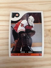1985-86 O-Pee-Chee #110 Pelle Lindbergh Mem. - Philadelphia Flyers (invM13)